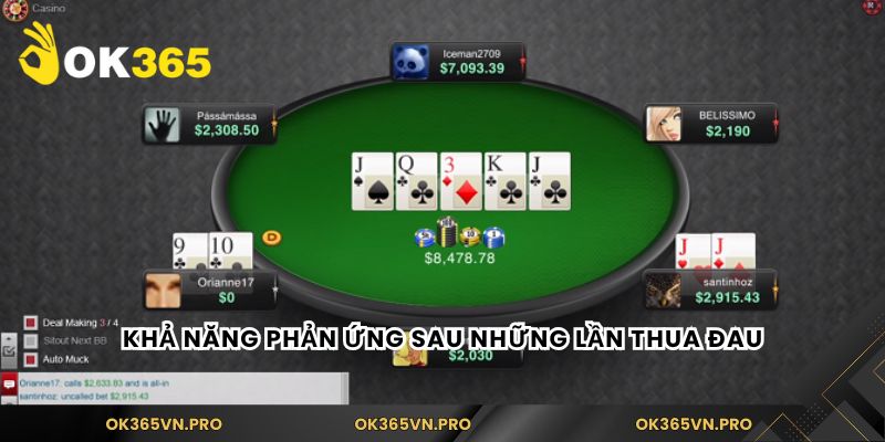 Khả năng phản ứng sau những lần thua đau