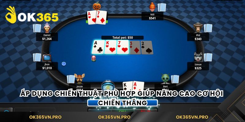 Áp dụng chiến thuật phù hợp giúp nâng cao cơ hội chiến thắng